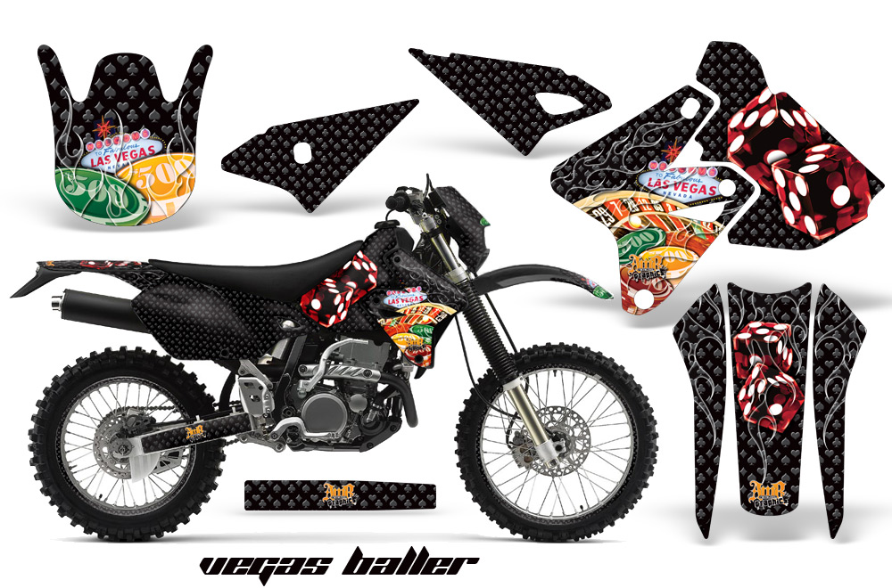 Kawasaki KLX400 2000-2009 Graphic Kit Vegas B NPs